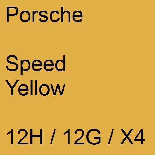 Porsche, Speed Yellow, 12H / 12G / X4.